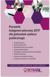 Okładka: Poradnik księgowo-płacowy 2017 dla jednostek sektora publicznego