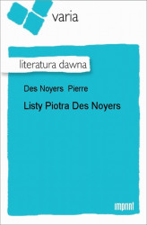Okładka: Listy Piotra Des Noyers