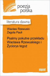 Okładka: Psalmy pokutne przekładu Wacława Rzewuskiego