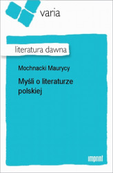 Okładka: Myśli o literaturze polskiej