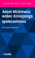 Okładka książki: Adam Mickiewicz wobec dzisiejszego społeczeństwa