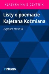 Okładka: Listy o poemacie Kajetana Kozmiana