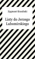 Okładka książki: Listy do Jerzego Lubomirskiego