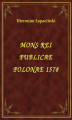 Okładka książki: Mons Rei Publicae Polonae 1578