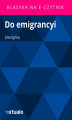 Okładka książki: Do emigrancyi