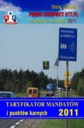 Okładka: Taryfikator mandatów i punktów karnych 2011.