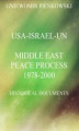 Okładka książki: USA-Israel-UN.Middle East Peace Process: 1978-2000. Historical Documents