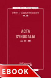 Okładka: Acta Synodalia - od 553 do 600 roku