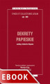 Okładka książki: Dekrety papieskie