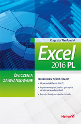 Okładka: Excel 2016 PL. Ćwiczenia zaawansowane