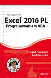 Okładka: Excel 2016 PL. Programowanie w VBA. Vademecum Walkenbacha