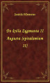 Okładka książki: Do króla Zygmunta II Augusta (epitalamium II)