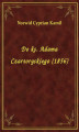 Okładka książki: Do ks. Adama Czartoryskiego (1856)