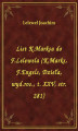 Okładka książki: List K.Marksa do F.Lelewela (K.Marks, F.Engels, Dzieła, wyd.ros., t. XXV, str. 281)
