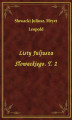 Okładka książki: Listy Juljusza Słowackiego. T. 2