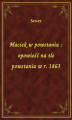 Okładka książki: Maciek w powstaniu : opowieść na tle powstania w r. 1863