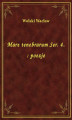 Okładka książki: Mare tenebrarum Ser. 4. : poezje