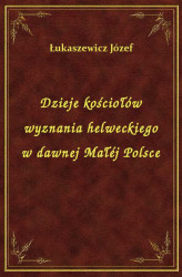 Okładka: Dzieje kościołów wyznania helweckiego w dawnej Małéj Polsce