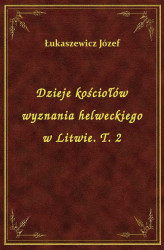 Okładka: Dzieje kościołów wyznania helweckiego w Litwie. T. 2