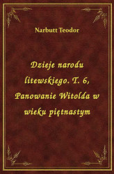 Okładka: Dzieje narodu litewskiego. T. 6, Panowanie Witolda w wieku piętnastym