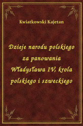 Okładka: Dzieje narodu polskiego za panowania Władysława IV, krola polskiego i szweckiego