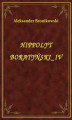 Okładka książki: Hippolyt Boratyński IV