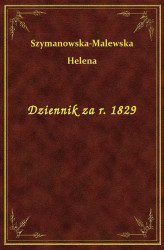 Okładka: Dziennik za r. 1829