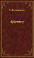 Okładka książki: Epigramaty