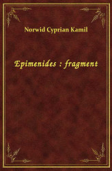 Okładka: Epimenides : fragment