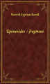 Okładka książki: Epimenides : fragment