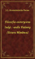 Okładka książki: Filozofia ezoteryczna Indyi : wedle Vedanty (Uttara Mimâmsa)