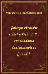 Okładka: Galerya obrazów szlacheckich. T. 2 : opowiadania Cześnikiewicza [pseud.].
