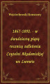 Okładka książki: 1867-1892. - w dwudziestą piątą rocznicę założenia Czytelni Akademickiej we Lwowie