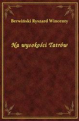 Okładka: Na wysokości Tatrów