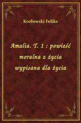Okładka: Amalia. T. 1 : powieść moralna z życia wypisana dla życia