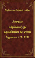 Okładka książki: Andrzeja Zbylitowskiego Epitalamium na wesele Zygmunta III, 1592
