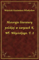 Okładka: Historyja literatury polskiej w zarysach K. Wł. Wóycickiego. T. 2
