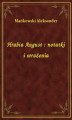 Okładka książki: Hrabia August : notatki i wrażenia