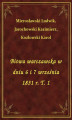 Okładka książki: Bitwa warszawska w dniu 6 i 7 września 1831 r. T. 1