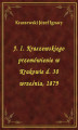 Okładka książki: J. I. Kraszewskiego przemówienie w Krakowie d. 30 września, 1879