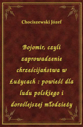 Okładka: Bojomir, czyli zaprowadzenie chrześcijaństwa w Łużycach : powieść dla ludu polskiego i doroślejszej młodzieży