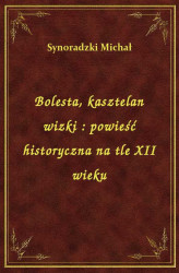 Okładka: Bolesta, kasztelan wizki : powieść historyczna na tle XII wieku