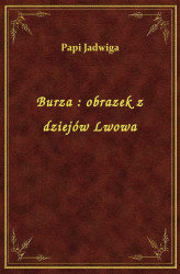 Okładka: Burza : obrazek z dziejów Lwowa