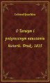 Okładka książki: O łatwym i pożytecznym nauczaniu historii. Druk, 1815