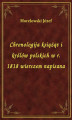 Okładka książki: Chronologija książąt i królów polskich w r. 1818 wierszem napisana