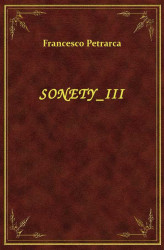 Okładka: Sonety III