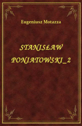 Okładka: Stanisław Poniatowski 2