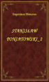 Okładka książki: Stanisław Poniatowski 2