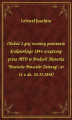 Okładka książki: Obchód 2-giej rocznicy powstania krakowskiego 1846 urządzony przez MTD w Brukseli (Notatka 