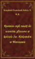 Okładka książki: Kazania czyli nauki do uczniów, głoszone w kościele Św. Aleksandra w Warszawie